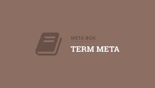 Meta Box Term Meta