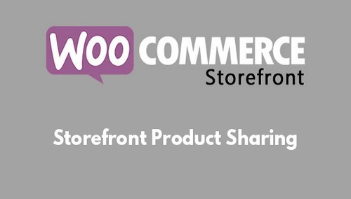 WooCommerce Storefront Product Sharing