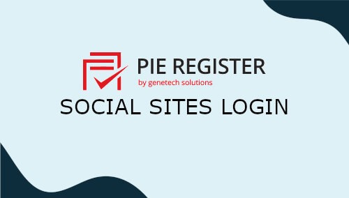 Pie Register Social Sites Login